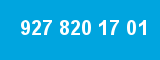 927 820 17 01 927 820 17 01